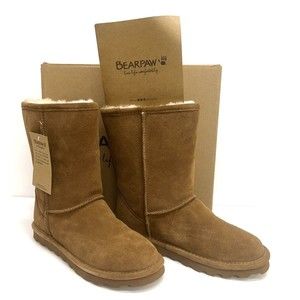 Women's Bearpaw Elle Short Boot-1962W-Hickory II-Size 7-New In Box